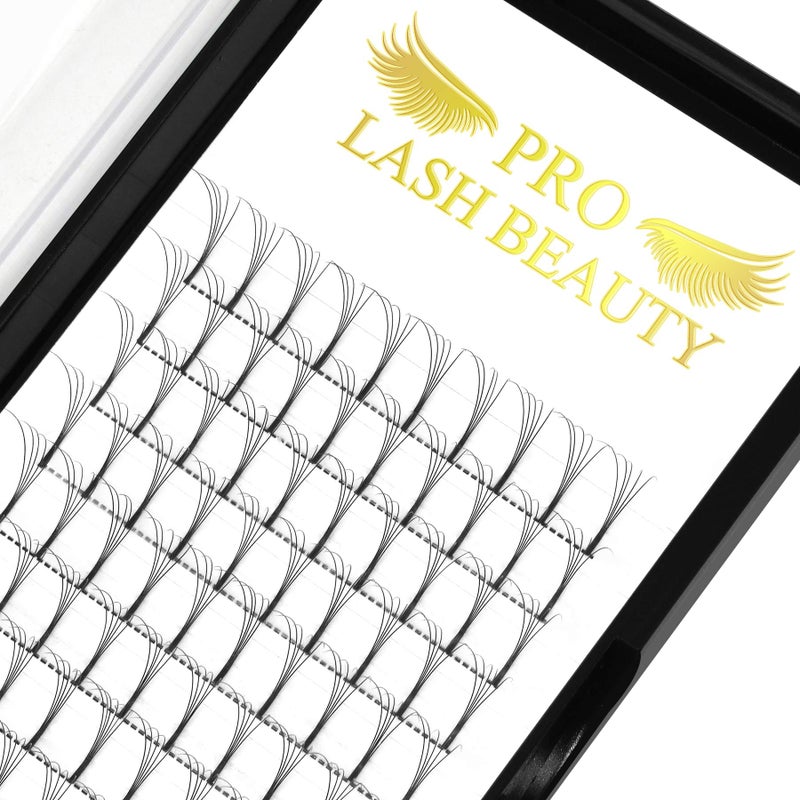 PRO LASHBEAUTY Premade Fans Eyelash Extensions 5D-C-0.10-15 Long Stem Premade Volume Eyelash Extensions .07 .10 Premade Volume Fans C D Curl(5D-C-0.10,15 mm) - Image 1
